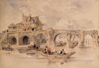 Old Bridge by Frederick Goodall