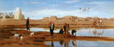 On the Banks of the Nile by Frederick Goodall