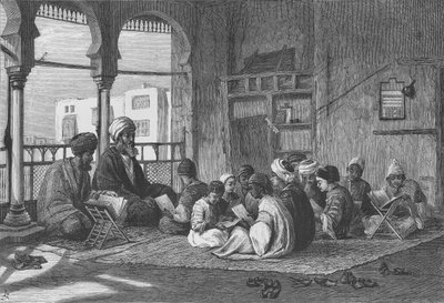 The School of Sultan Hassan (Engraved by Butterworth and Heath) by Frederick Goodall