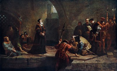Thomas Cranmer at the Traitors Gate, 1553 by Frederick Goodall