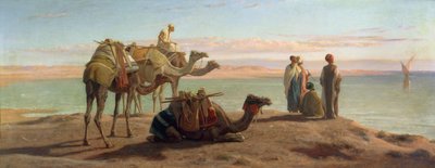 Waiting for the Boat, Gulf of Suez, 1872 by Frederick Goodall