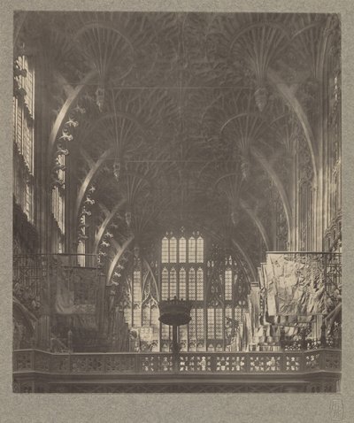 Chapel of Henry VII: Roof of Fan Tracery Vaulting by Frederick H. Evans