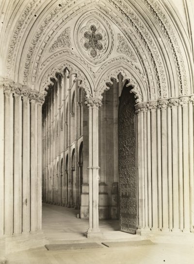 Ely Cathedral: Galilee Porch, Door into Nave by Frederick H. Evans