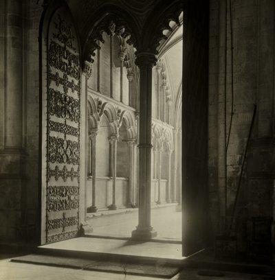 Ely Cathedral: Galilee Porch from Nave by Frederick H. Evans