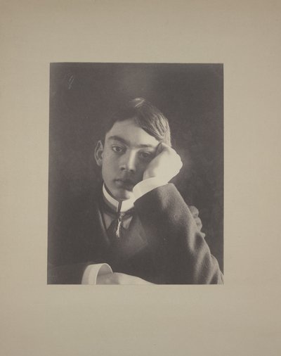 Boy in Suit with Hand Against Face by Frederick Holland Day