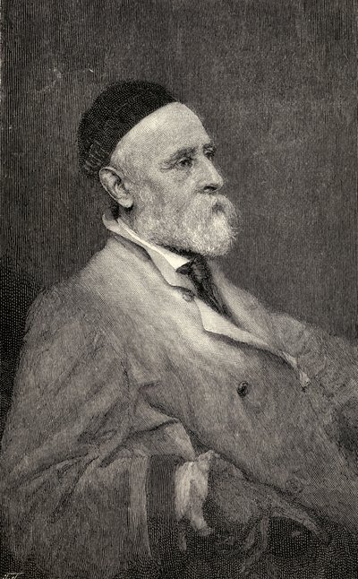Portrait of George Frederick Watts, engraved by T. Johnson after the photograph by Hollyer, from 