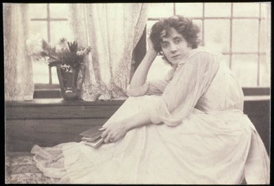 Portrait photograph of Beatrice Stella Tanner (Mrs. Patrick Campbell) by Frederick Hollyer by Frederick Hollyer