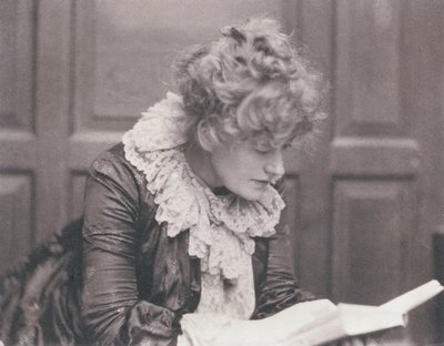 Portrait Photograph of Ellen Terry Reading, by Frederick Hollyer by Frederick Hollyer