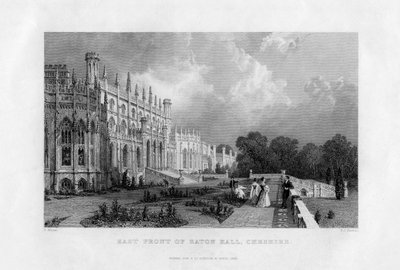 East Front of Eaton Hall, Cheshire by Frederick James Havell