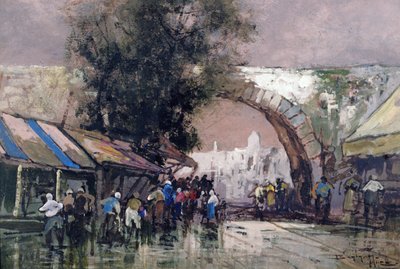 In The Busy Haunts of Men, 1915 by Frederick Johnn Hiles