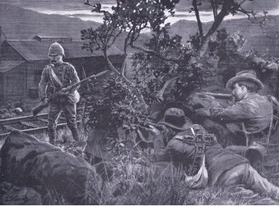 Degenerate Warfare: Boers Sniping a Sentry, from After Pretoria: The Guerilla War by Frederick Judd Waugh