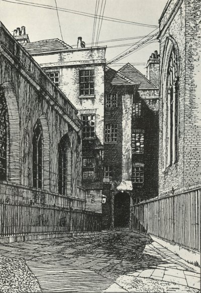 South Side of the Hall at Cliffords Inn in the City of London by Frederick Landseer Maur Griggs