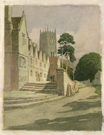 The Almshouses, Campden, 1907 by Frederick Landseer Maur Griggs