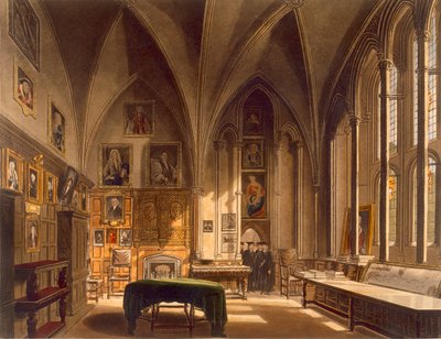 Interior of the Chapter House, illustration from the 