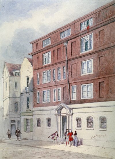 Residence of Titus Oates, Oat Lane, City of London, 1845 by Frederick Napoleon Shepherd