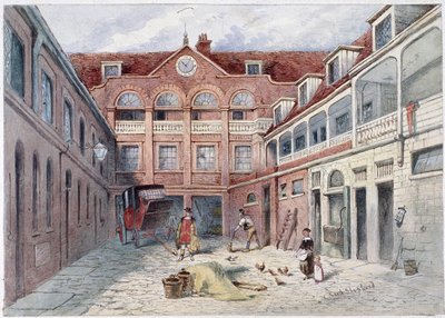 The Blue Boar Inn, Holborn, London by Frederick Napoleon Shepherd