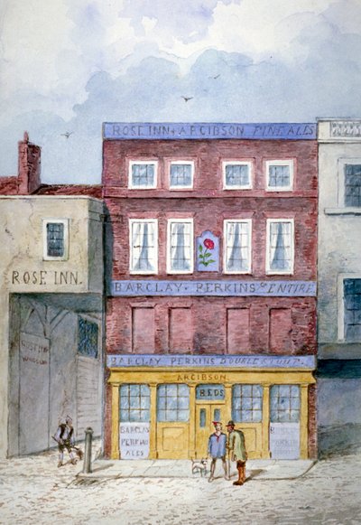 The Rose Inn, Farringdon Street, City of London by Frederick Napoleon Shepherd