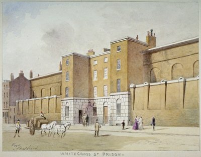 View of Whitecross Street Prison for debtors, London, c. 1840 by Frederick Napoleon Shepherd