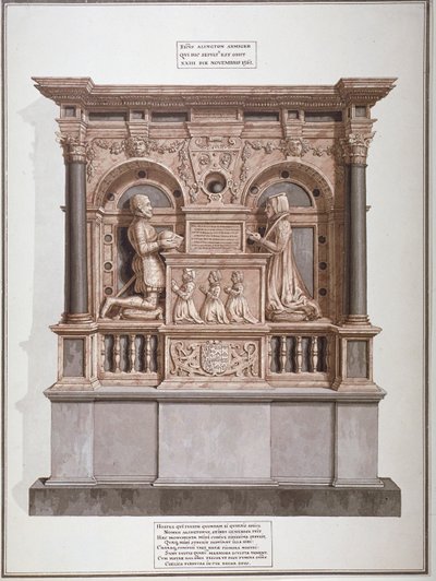 Monument to Richard Allington in Rolls Chapel, Chancery Lane, City of London by Frederick Nash