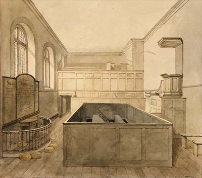 The Chapel, Newgate Prison by Frederick Nash