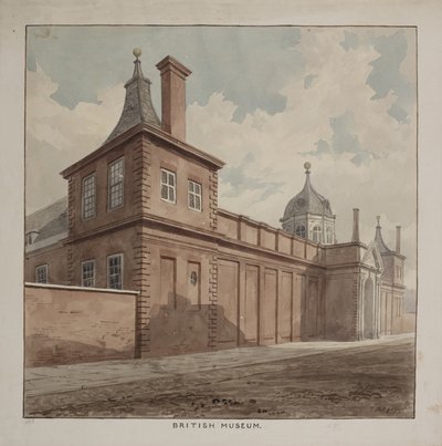 View of the British Museum, Holborn, c.1807 by Frederick Nash