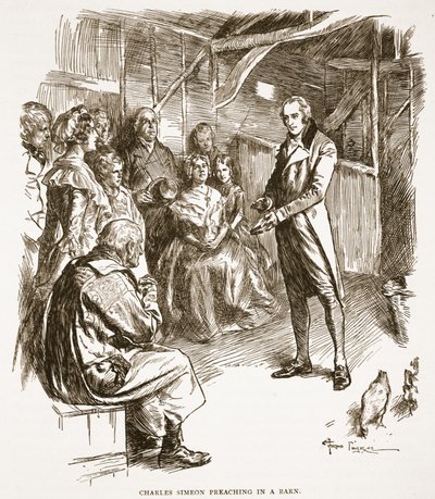 Charles Simeon Preaching in a Barn (illustration from 