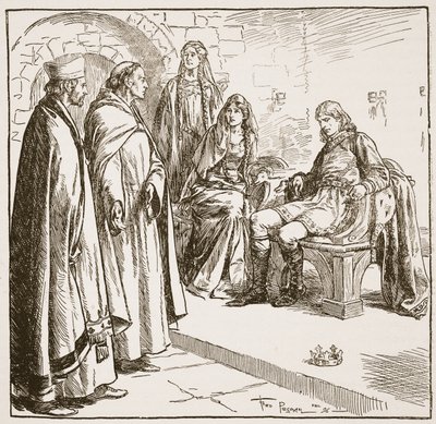 Dunstan, Edwy and Elgiva, illustration from 