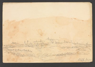 Aleppo from SW, Syria by Frederick Peter Layard