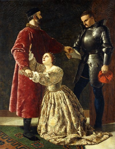 Duke Frederick Banishing Rosalind from his Court by Frederick Richard Pickersgill