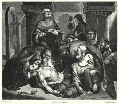 The Burial of Harold by Frederick Richard Pickersgill