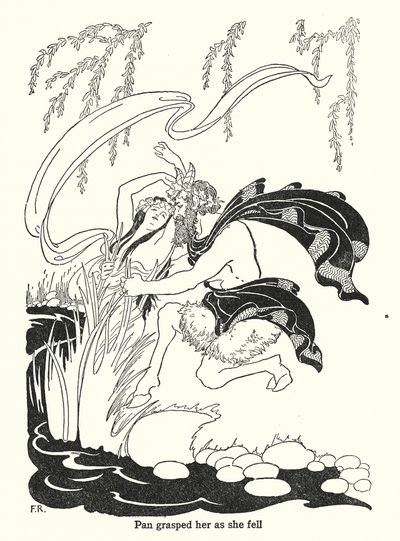 Pan Grasped Her as She Fell by Frederick Richardson