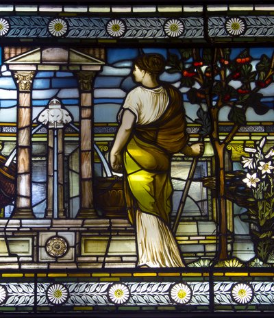 Classical Maidens In A Garden by Frederick Vincent Hart