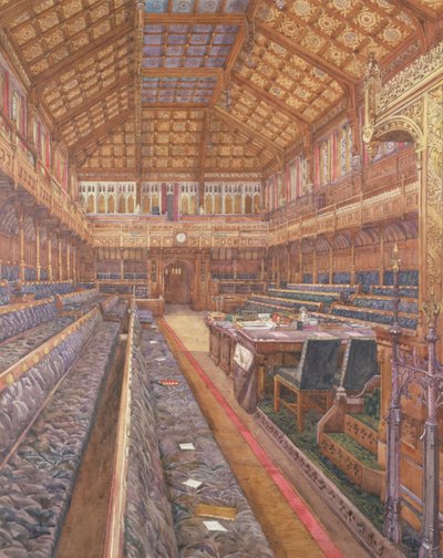 Interior of the House of Commons, June 1897 by Frederick Walter Lee