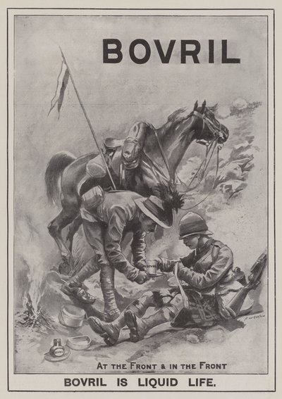 Advertisement, Bovril (engraving) by Frederick William Burton
