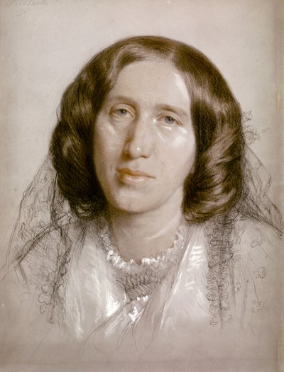 George Eliot, Portrait 1865 by Frederick William Burton