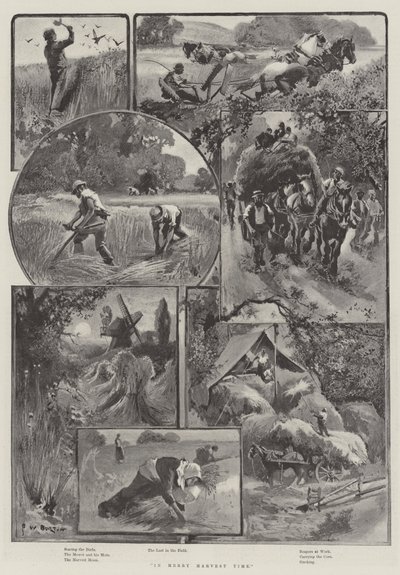 In Merry Harvest Time by Frederick William Burton