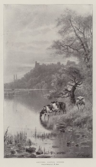 Arundel Castle, Sussex by Frederick William Hayes