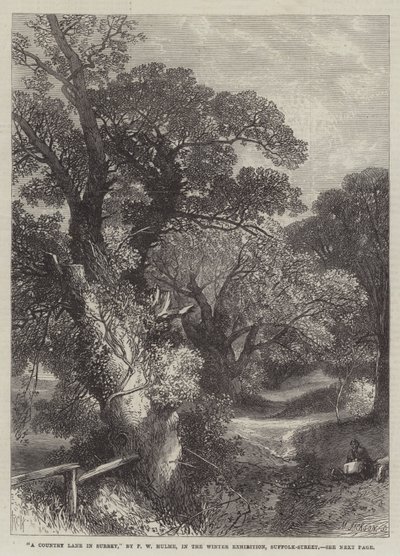 A Country Lane in Surrey by Frederick William Hulme