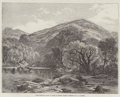 The Tranquil Hour, a Scene in North Wales by Frederick William Hulme