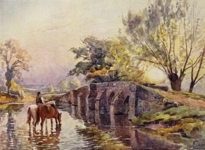 Hampton-in-Arden, Packhorse Bridge by Frederick William Newton Whitehead
