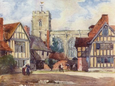 Stratford-on-Avon, The Grammar School by Frederick William Newton Whitehead