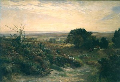 The South Dorset Hunt on Eggerdon Hill by Frederick William Newton Whitehead