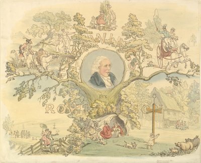 Design for a Titlepage in the Manner of Rowlandson by Frederick William Pailthorpe