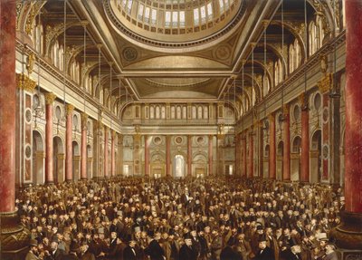 Interior of the Manchester Exchange by Frederick and Saunders H.L. (19th Century) Sargent