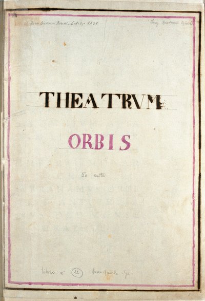 Cover page of the atlas Theatrum Orbis by Frederick de Wit