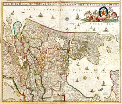 Gelderland, Utrecht, North Holland, South Holland, Netherlands by Frederick de Wit
