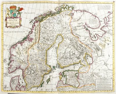 Map of Sweden and Norway by Frederick de Wit