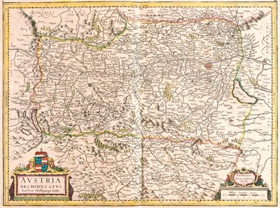 Map of the Archduchy of Austria by Frederick de Wit