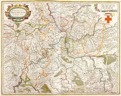 Map of the Archbishopric of Trier, Germany by Frederick de Wit
