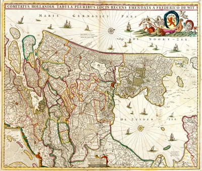 Map of the Count of Holland by Frederick de Wit